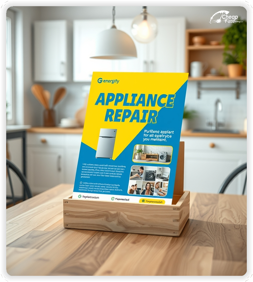Appliance Repair Advertising Brochure 1, Appliance Repair marketing materials print sample