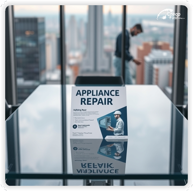 Promo Flyer Sample 1, Appliance Repair leaflets creative layout