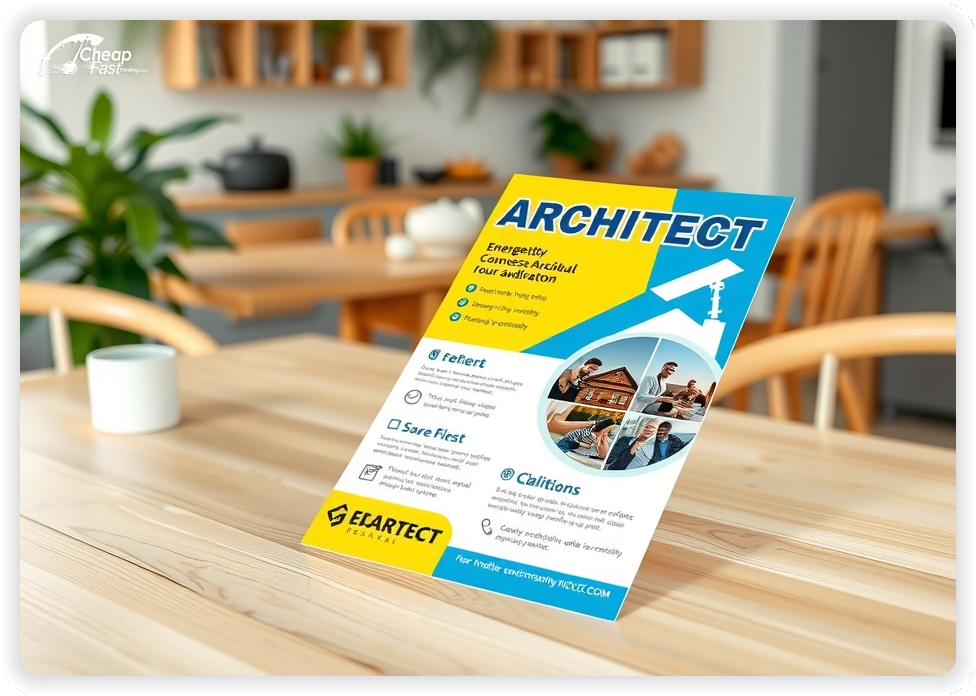 Architect Advertisement 2025, Architect marketing materials print sample