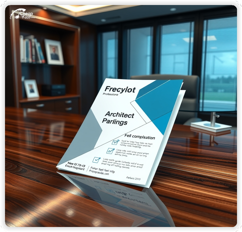 Custom Business Piece 1, Architect advertisements marketing piece