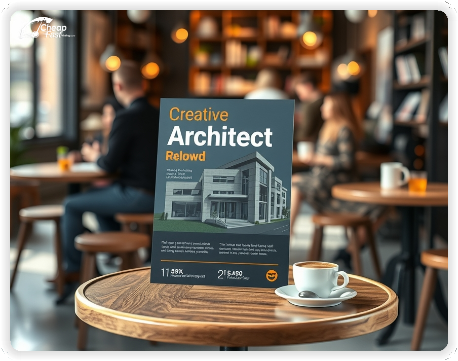 Marketing Handout Design 1, Architect pamphlets design example