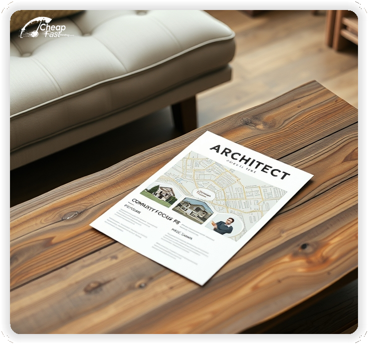 Print Ready Layout 1, Architect brochures layout example