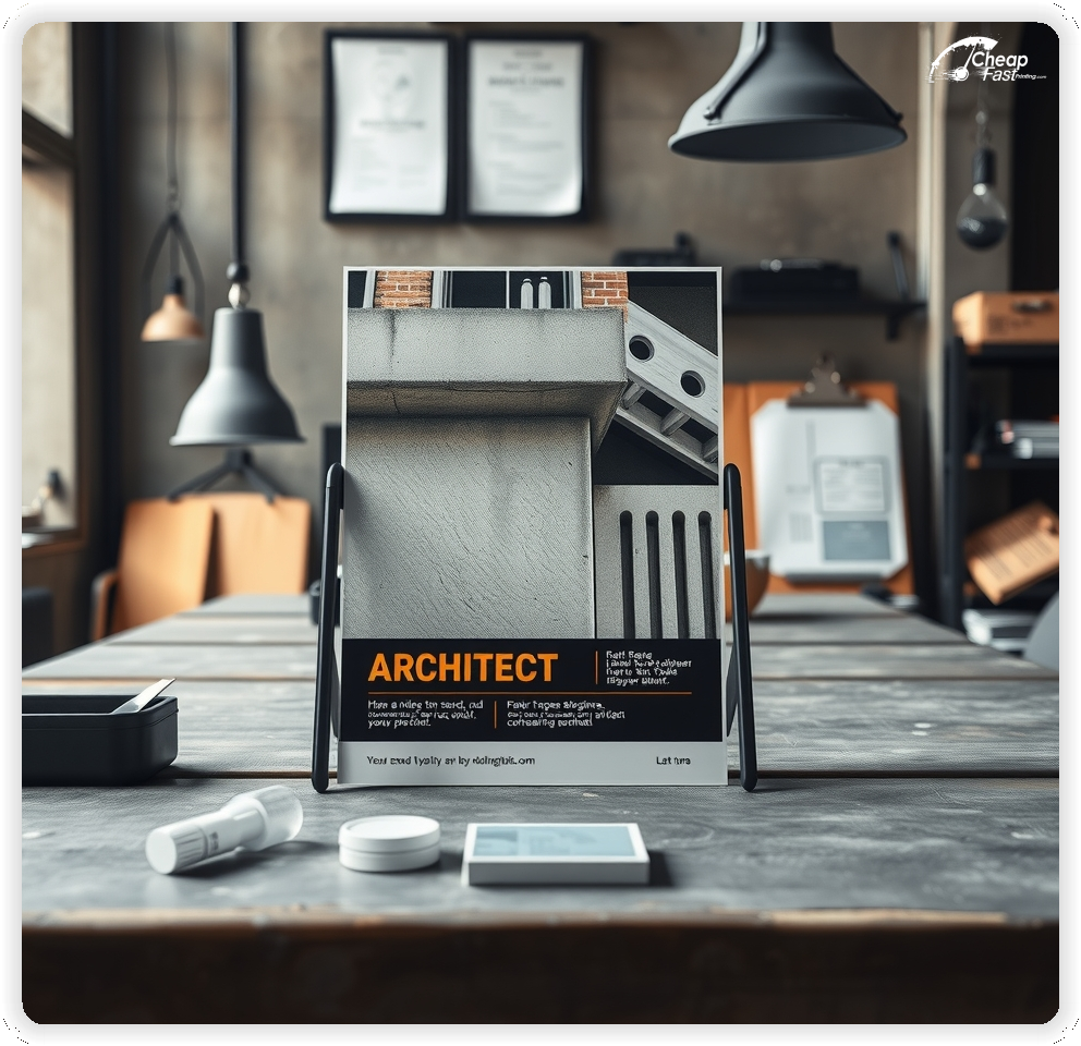 Promo Flyer Sample 1, Architect leaflets creative layout