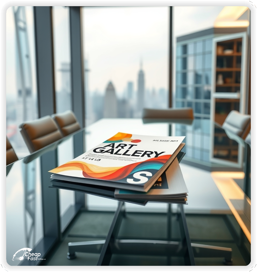 Art Gallery Advertisement Copies, Art Gallery marketing materials print sample