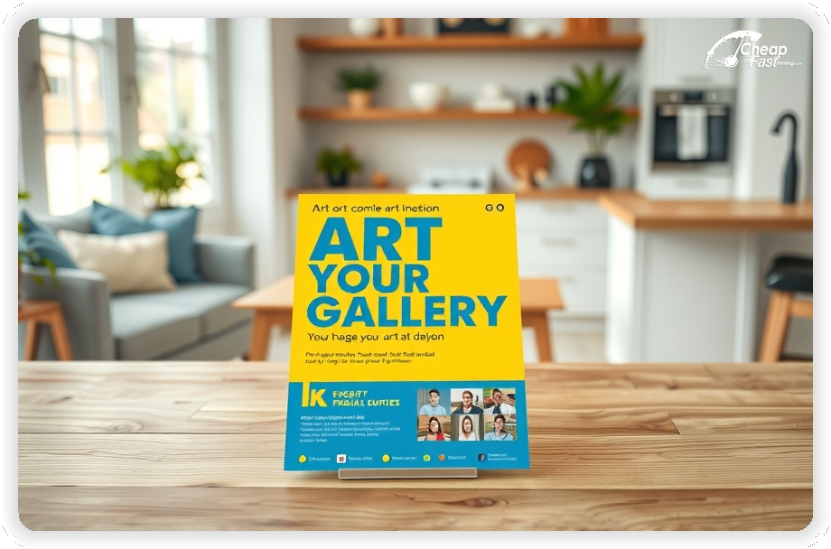 Custom Business Piece 1, Art Gallery advertisements marketing piece