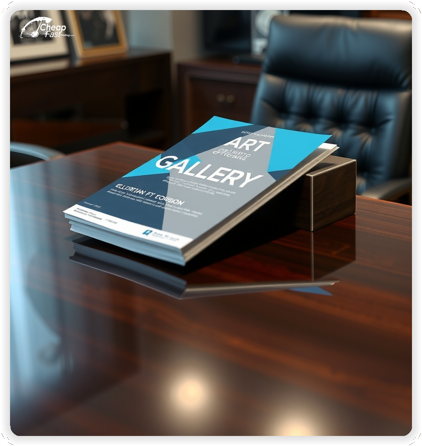 Print Ready Layout 1, Art Gallery brochures layout example