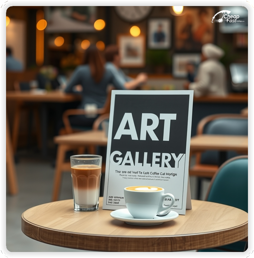 Promo Flyer Sample 1, Art Gallery leaflets creative layout