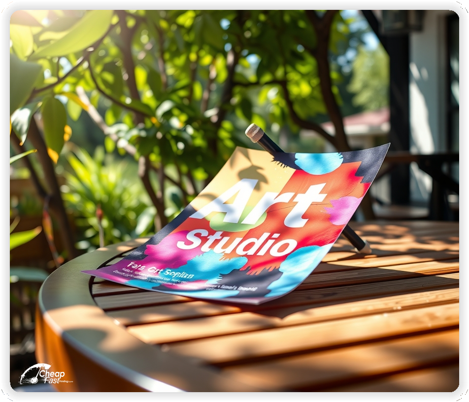 Promotional Material 1, Art Studio marketing materials marketing piece