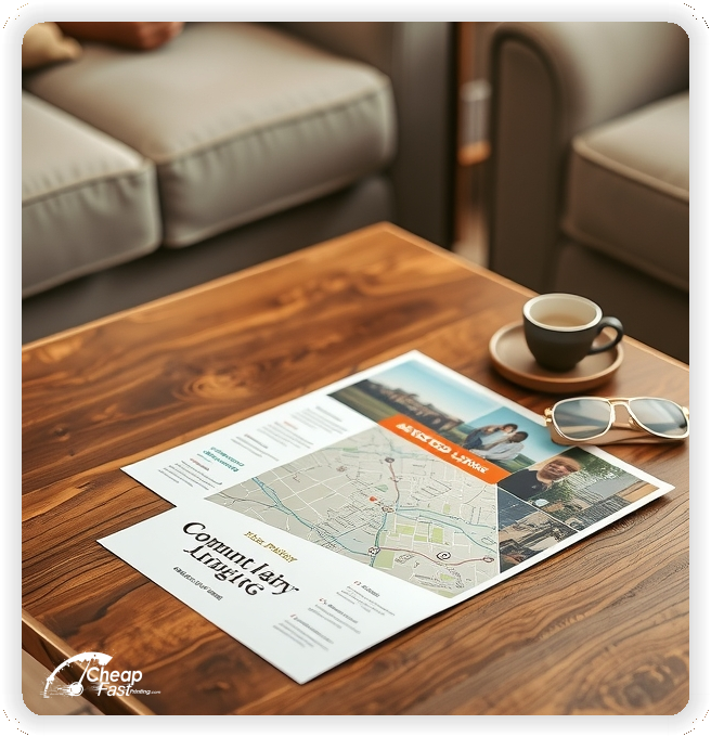 Advertising Brochure 1, Assisted Living leaflets layout example