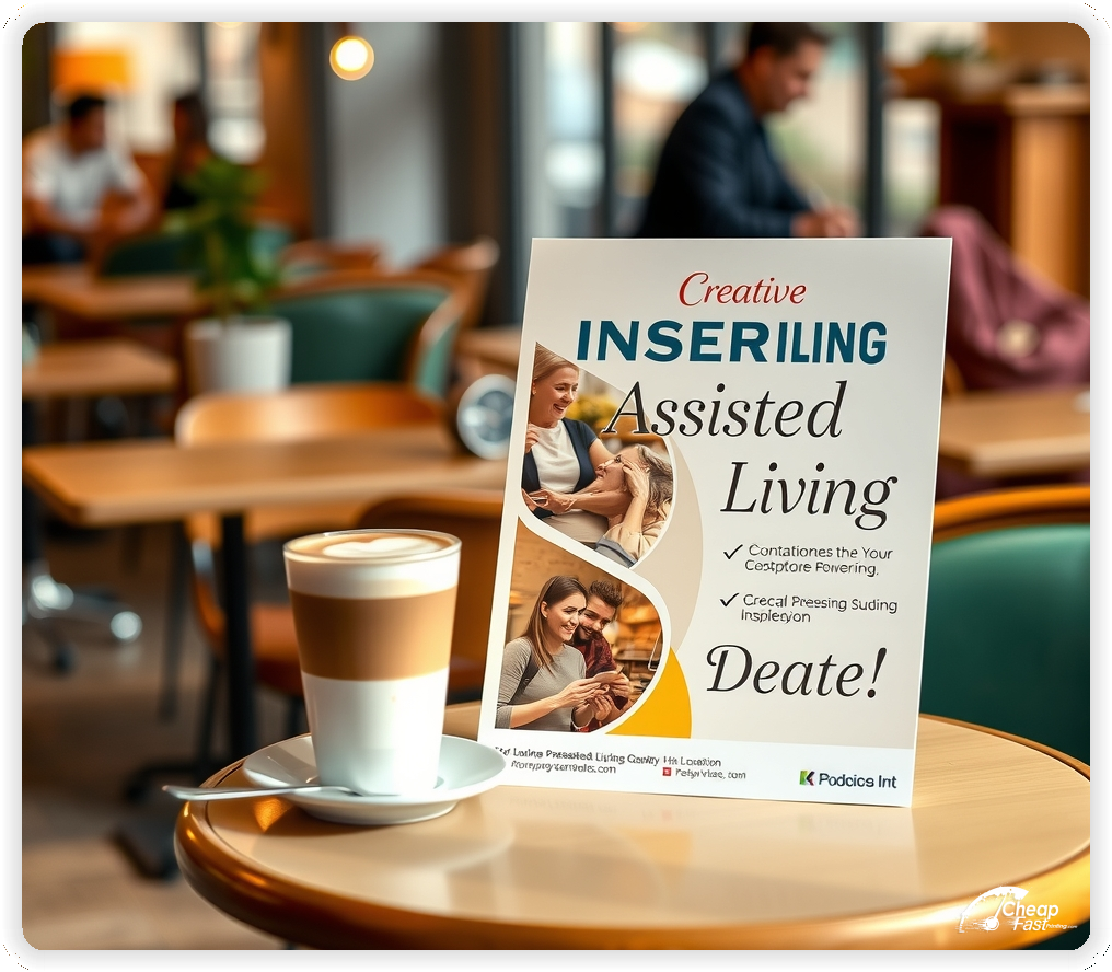 Custom Business Piece 1, Assisted Living advertisements marketing piece