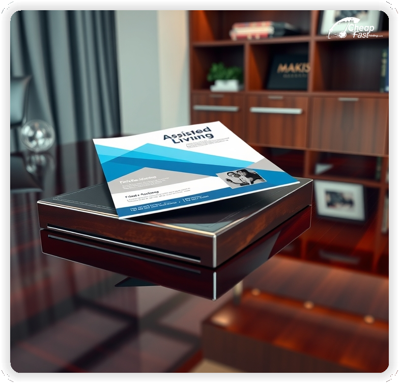 High Quality Leaflet 1, Assisted Living circulars promotion design