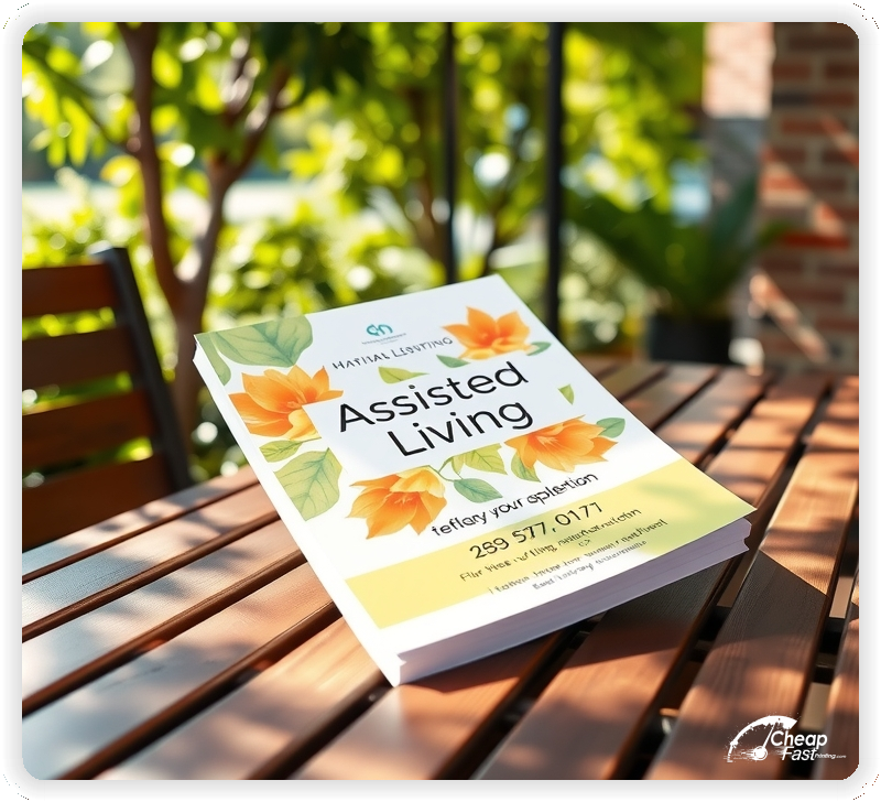 Marketing Handout Design 1, Assisted Living pamphlets design example