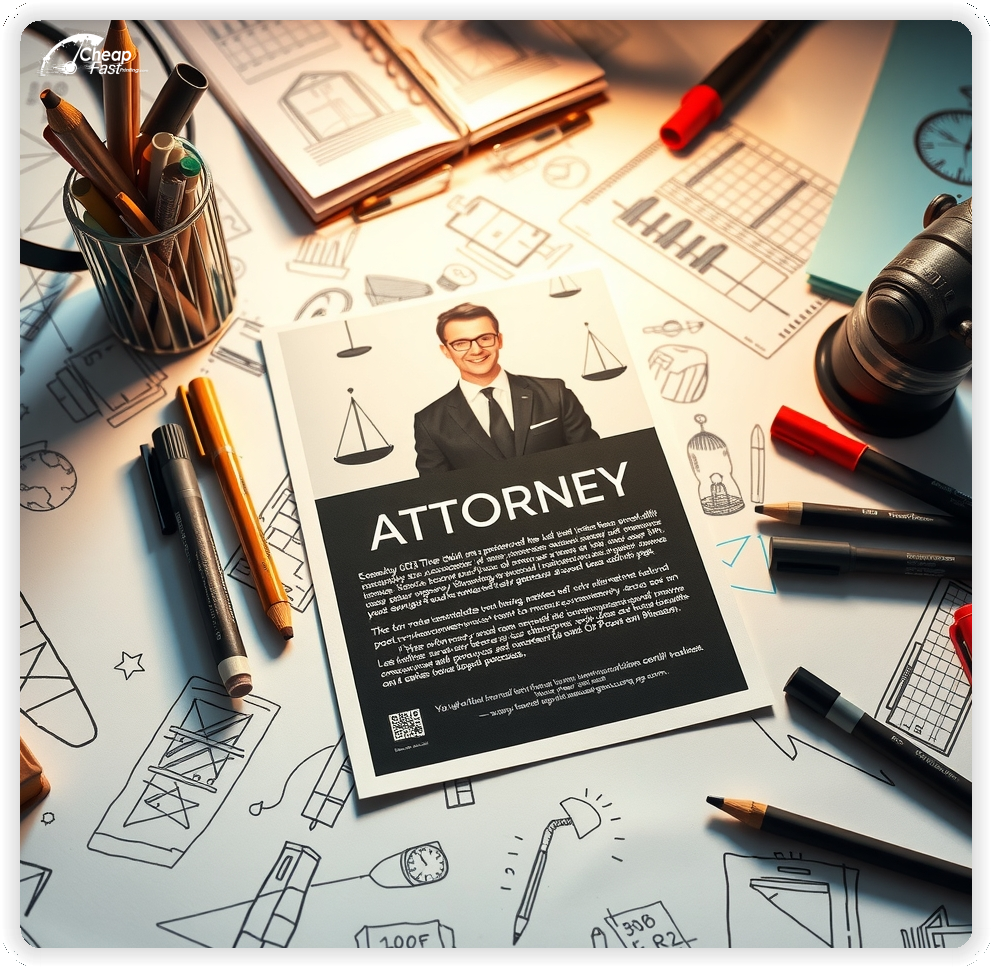 Attorney Advertisement Online, Attorney marketing materials print sample