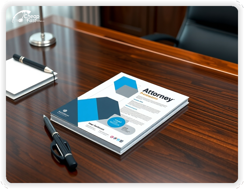 Creative Print Design 1, Attorney promo cards creative layout