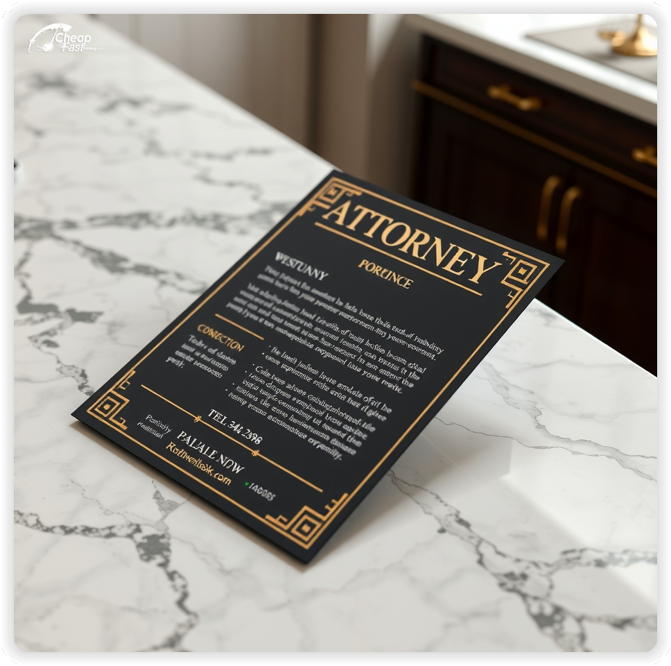 Custom Business Piece 1, Attorney advertisements marketing piece