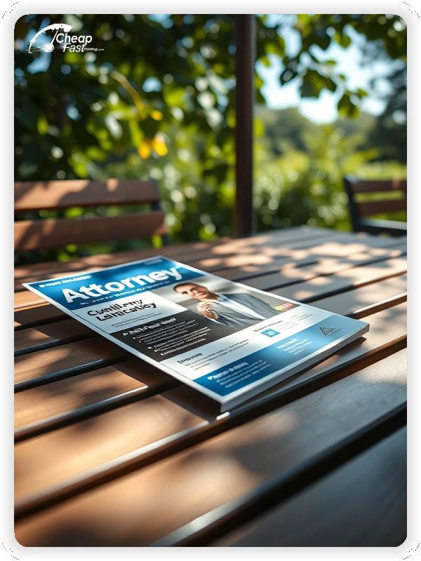 High Quality Leaflet 1, Attorney circulars promotion design