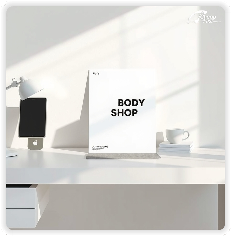 Promo Flyer Sample 1, Auto Body Shop leaflets creative layout