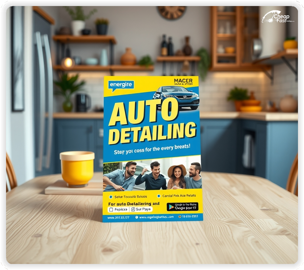 High Quality Leaflet 1, Auto Detailing circulars promotion design