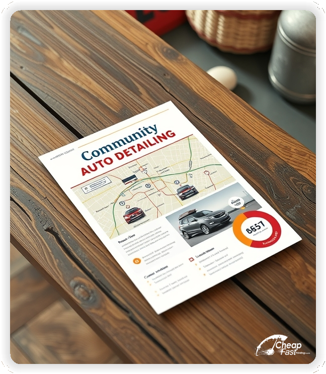 Print Ready Layout 1, Auto Detailing brochures layout example
