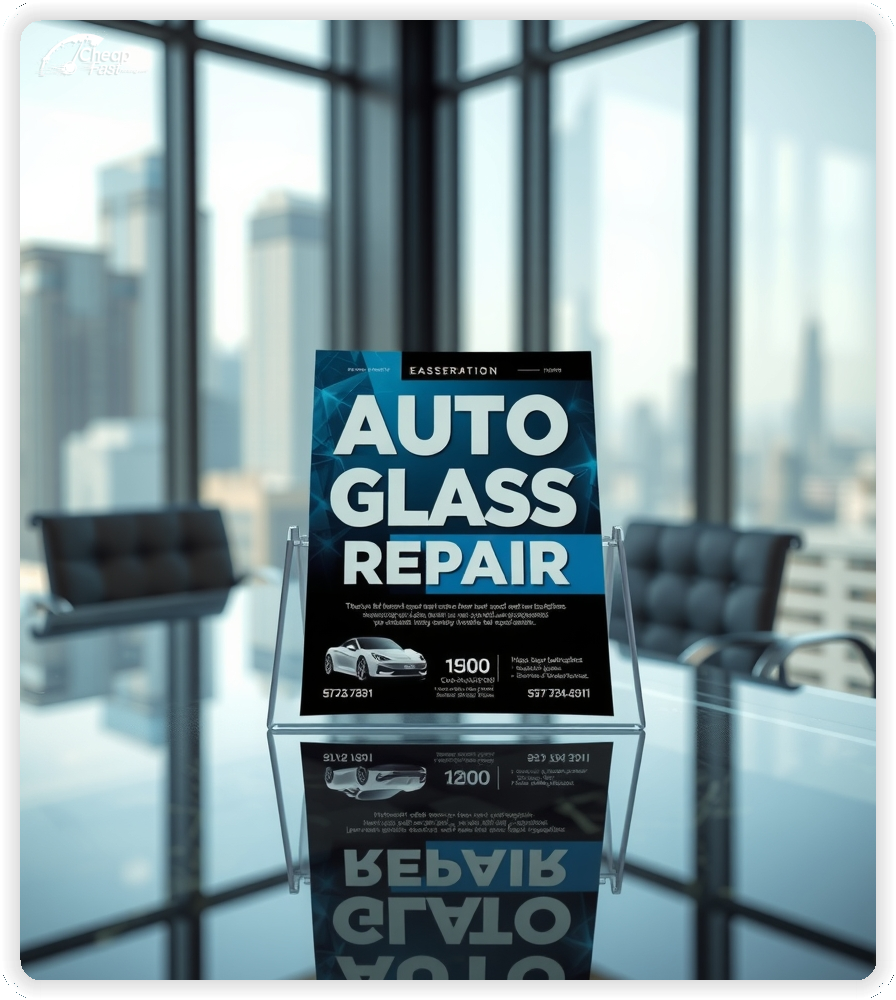 Marketing Handout Design 1, Auto Glass Repair marketing materials marketing piece