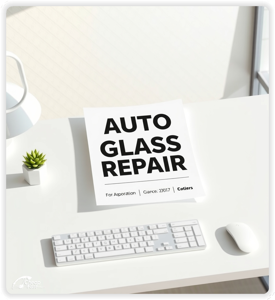 Promo Flyer Sample 1, Auto Glass Repair leaflets promotion design