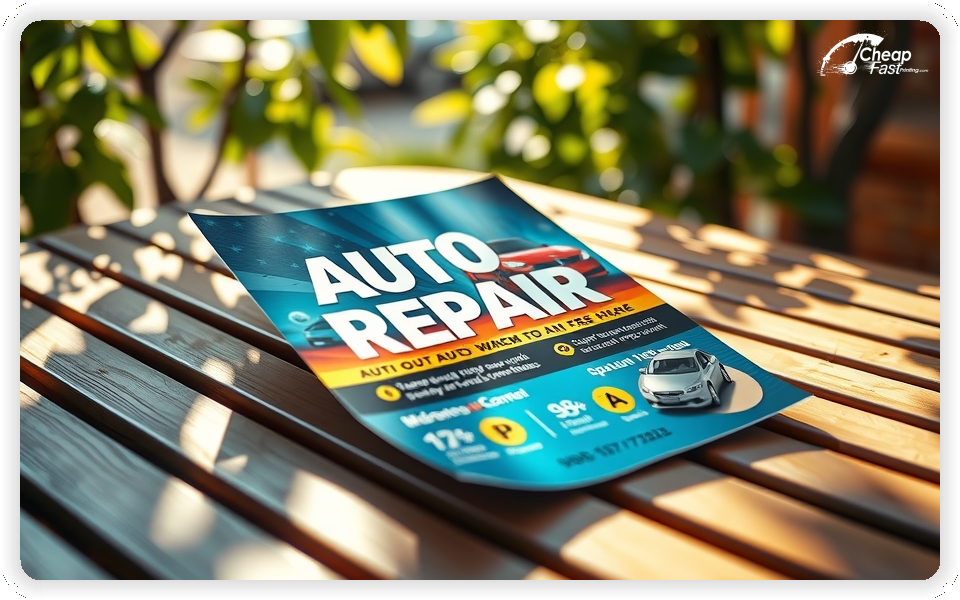 High Quality Leaflet 1, Auto Repair circulars promotion design