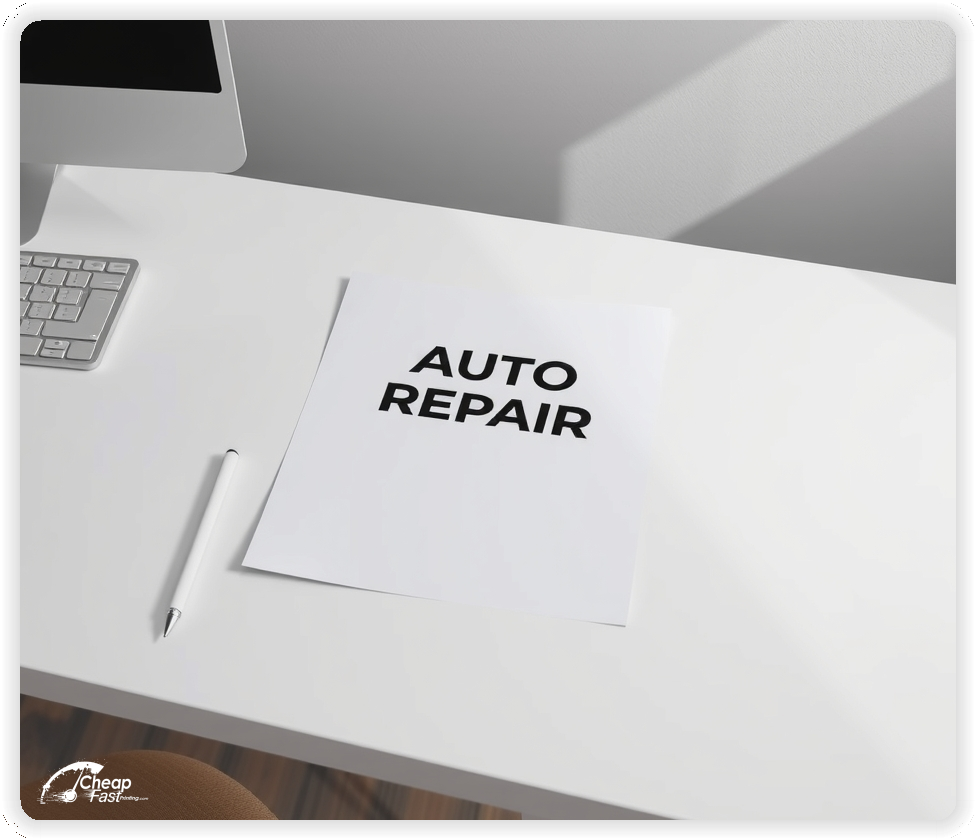 Print Ready Layout 1, Auto Repair brochures layout example