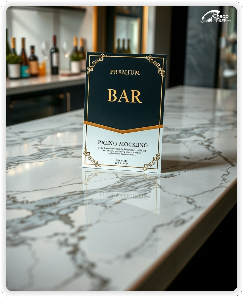 Bar Advertisement Making, Bar marketing materials print sample