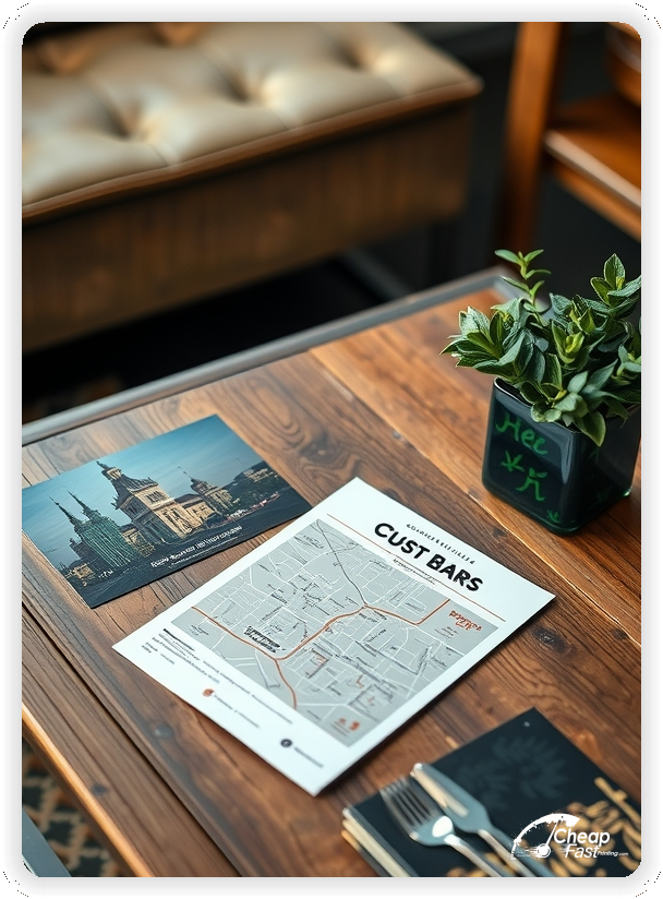 Marketing Handout Design 1, Bar pamphlets design example