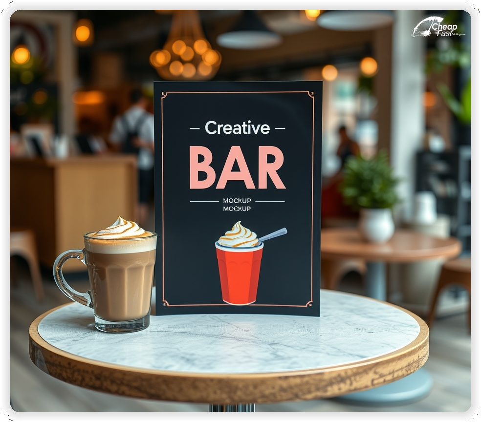 Print Ready Layout 1, Bar brochures layout example