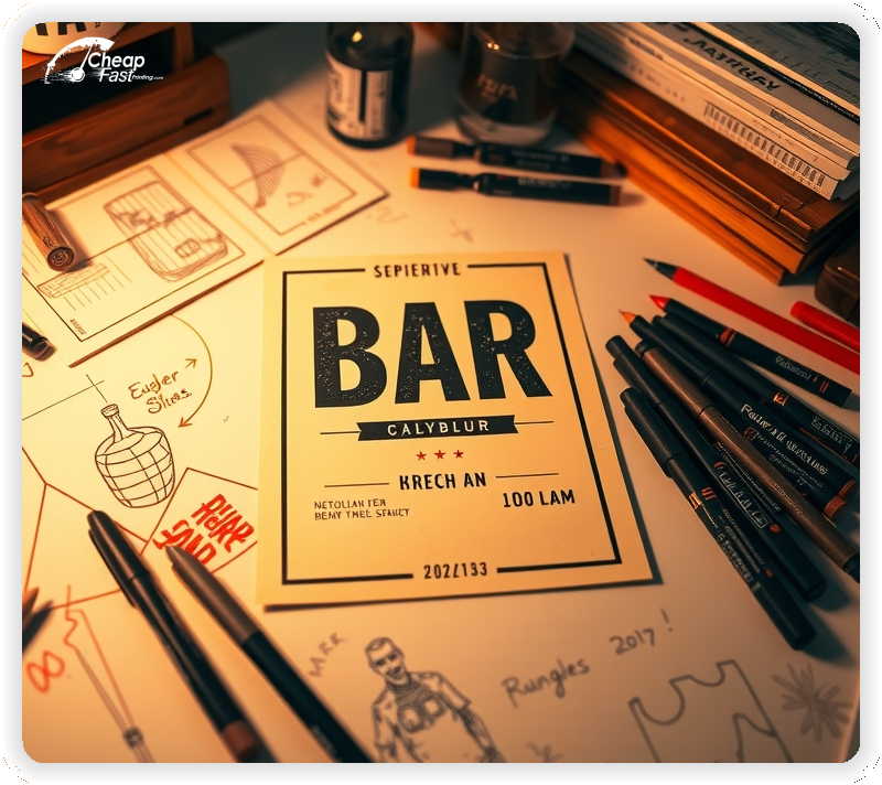 Promo Flyer Sample 1, Bar leaflets creative layout