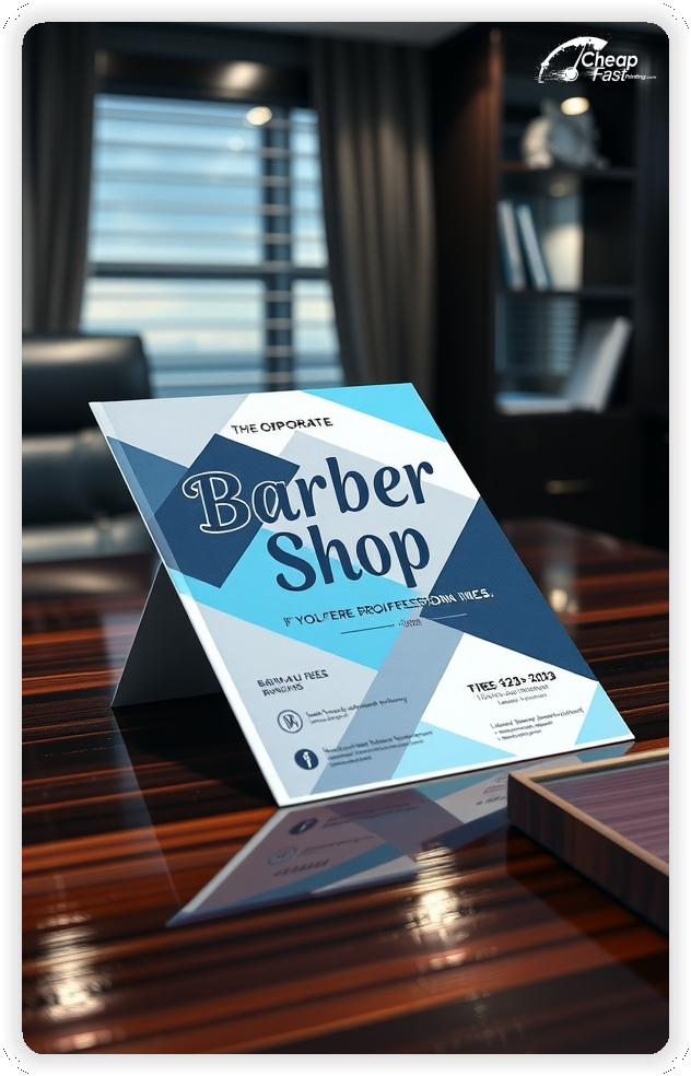 Advertisement For Barber Shop, Barber Shop leaflets layout example