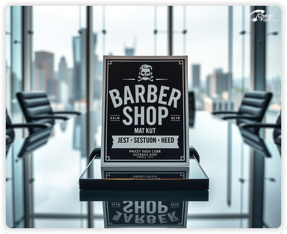 Creative Print Design 1, Barber Shop promo cards creative layout