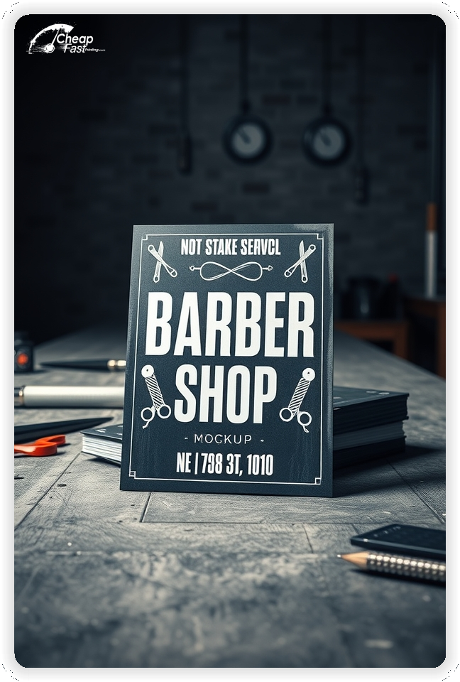 High Quality Leaflet 1, Barber Shop circulars promotion design