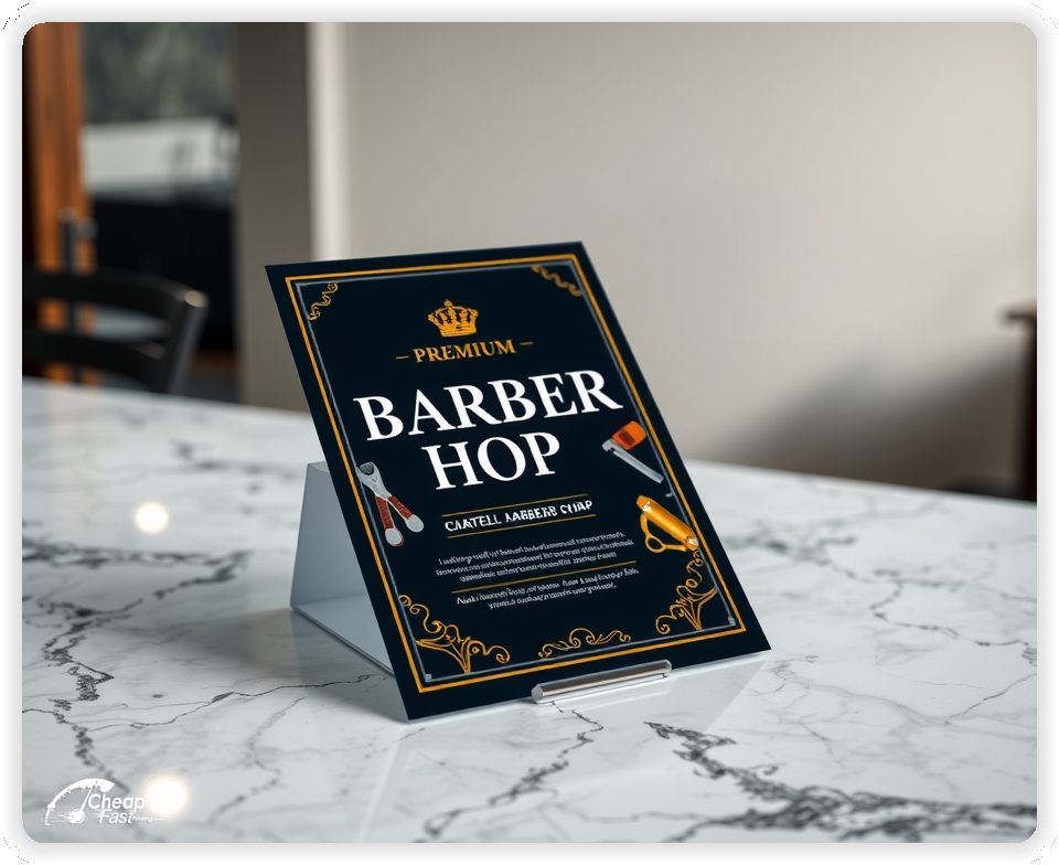 Promo Flyer Sample 1, Barber Shop leaflets creative layout