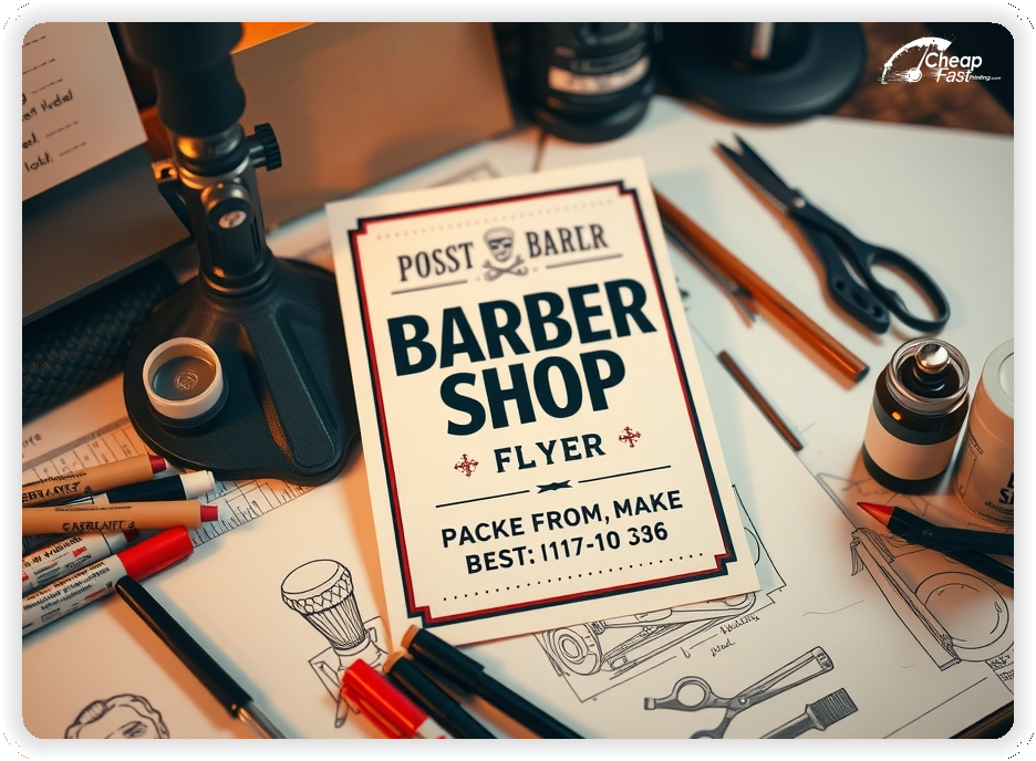 Promotional Material 1, Barber Shop marketing materials marketing piece