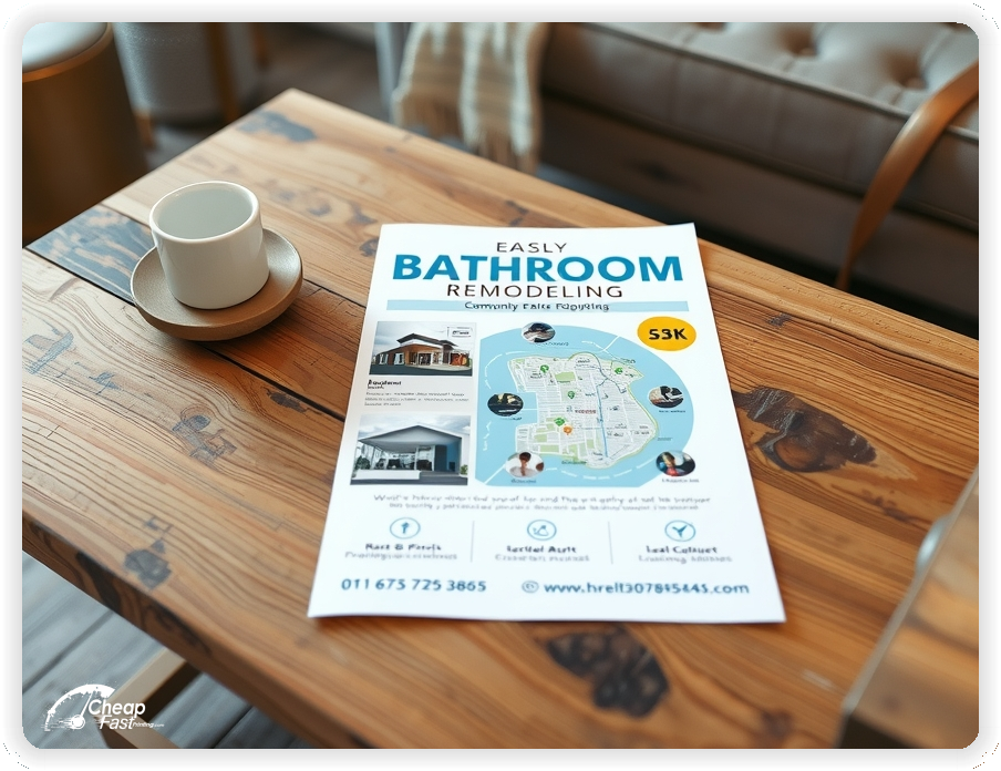 Professional Circular 1, Bathroom Remodeling handouts print sample