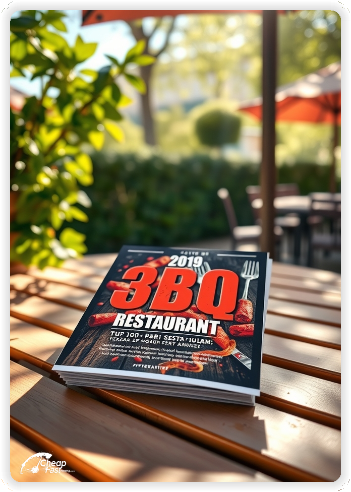 Creative Print Design 1, Bbq Restaurant promo cards creative layout