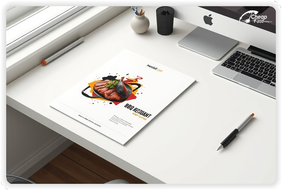 High Quality Leaflet 1, Bbq Restaurant circulars promotion design