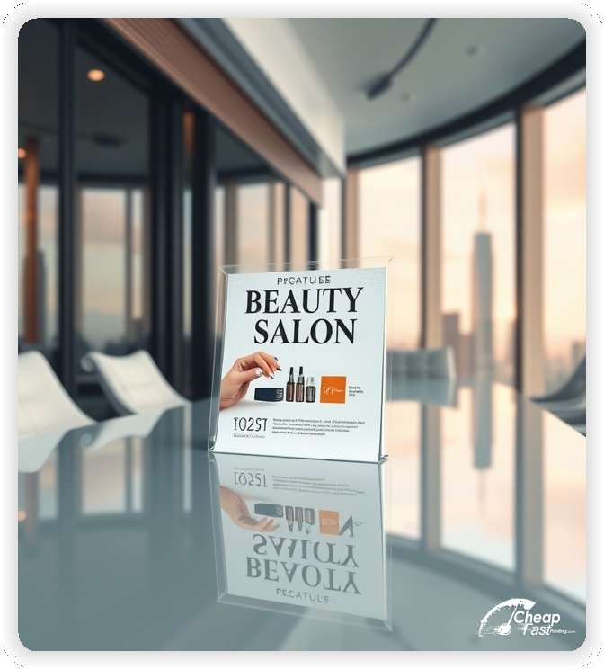 Advertising Brochure 1, Beauty Salon leaflets layout example