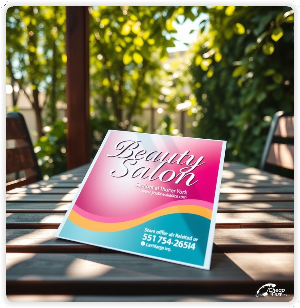 Custom Business Piece 1, Beauty Salon advertisements marketing piece