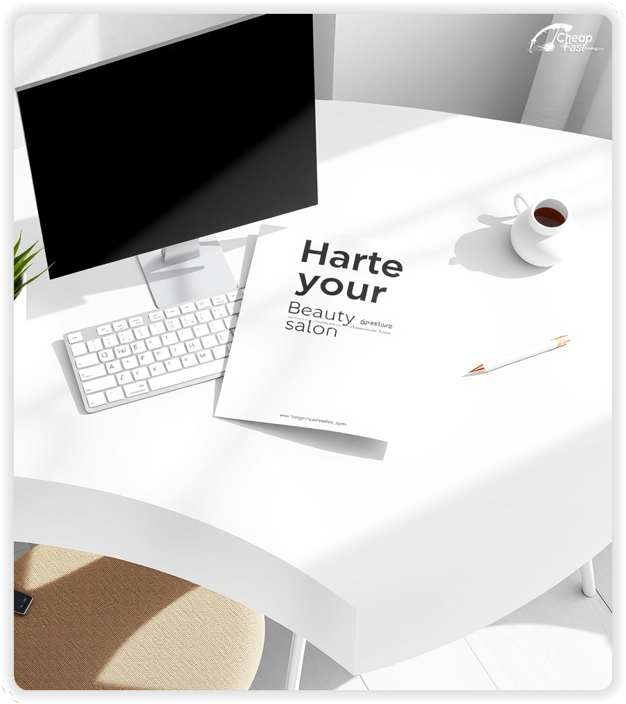 Promo Flyer Sample 1, Beauty Salon leaflets creative layout