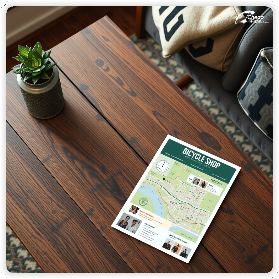 Custom Business Piece 1, Bicycle Shop advertisements marketing piece