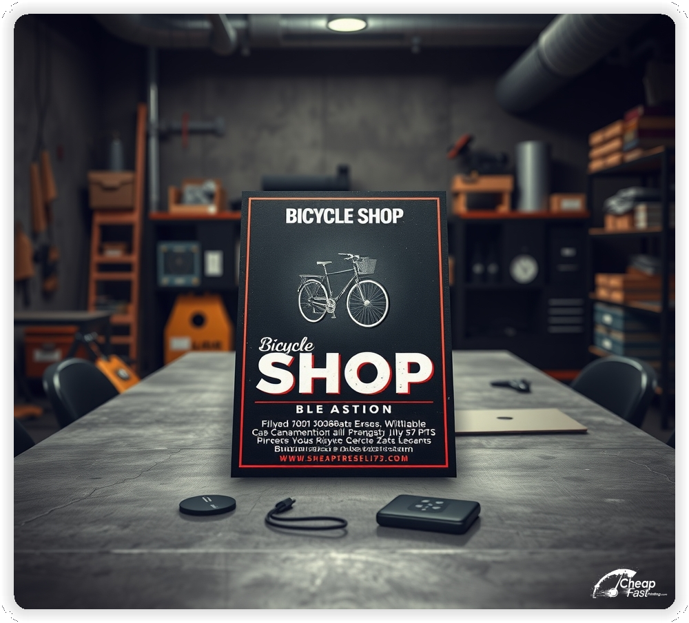 Promo Flyer Sample 1, Bicycle Shop leaflets creative layout