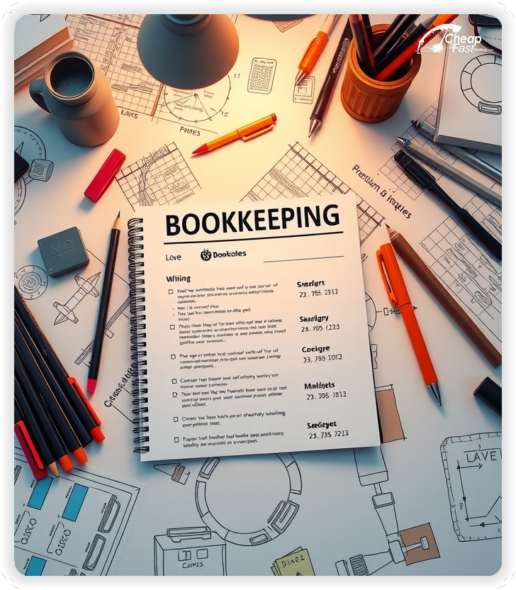 Advertising Brochure 1, Bookkeeping leaflets layout example