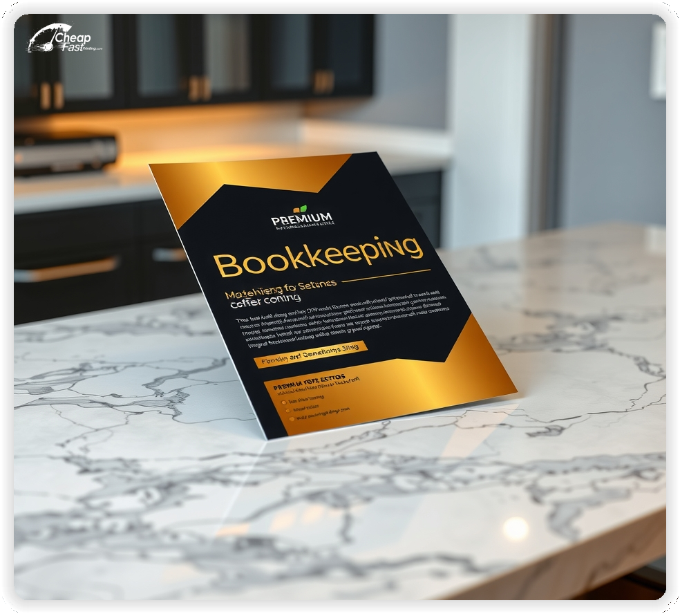 Bookkeeping Advertisement Services, Bookkeeping marketing materials print sample