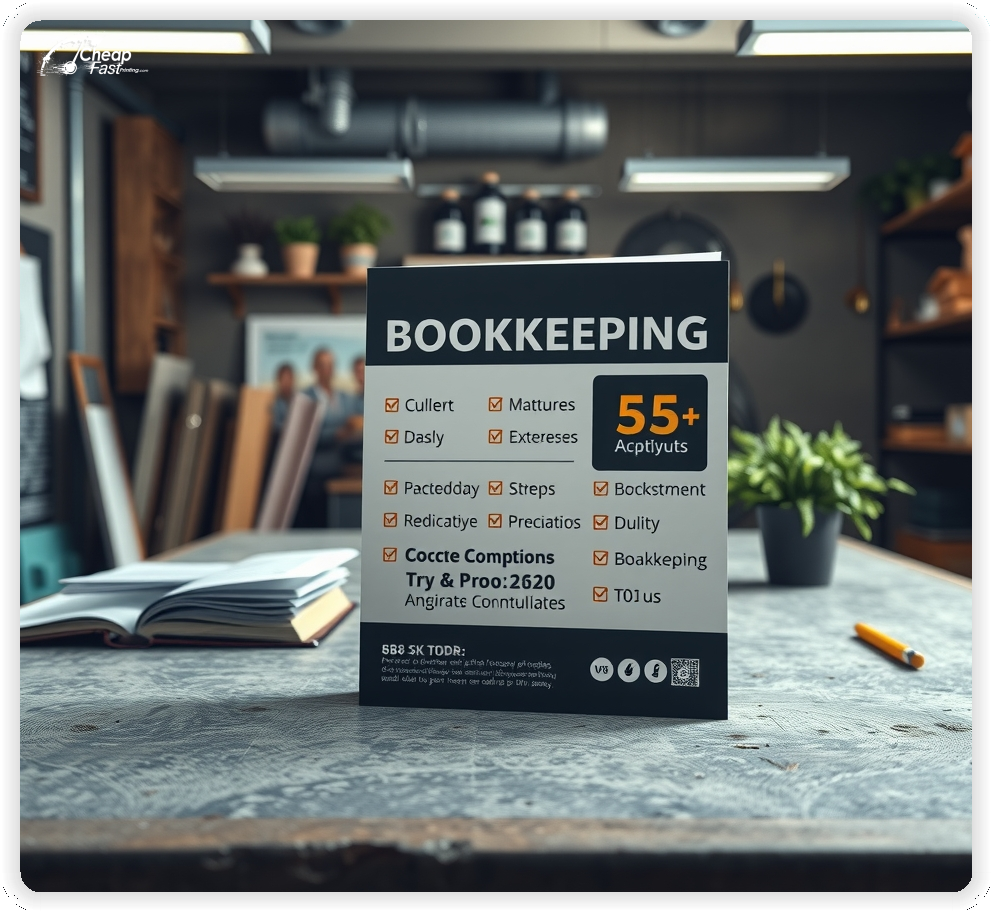 High Quality Leaflet 1, Bookkeeping circulars promotion design