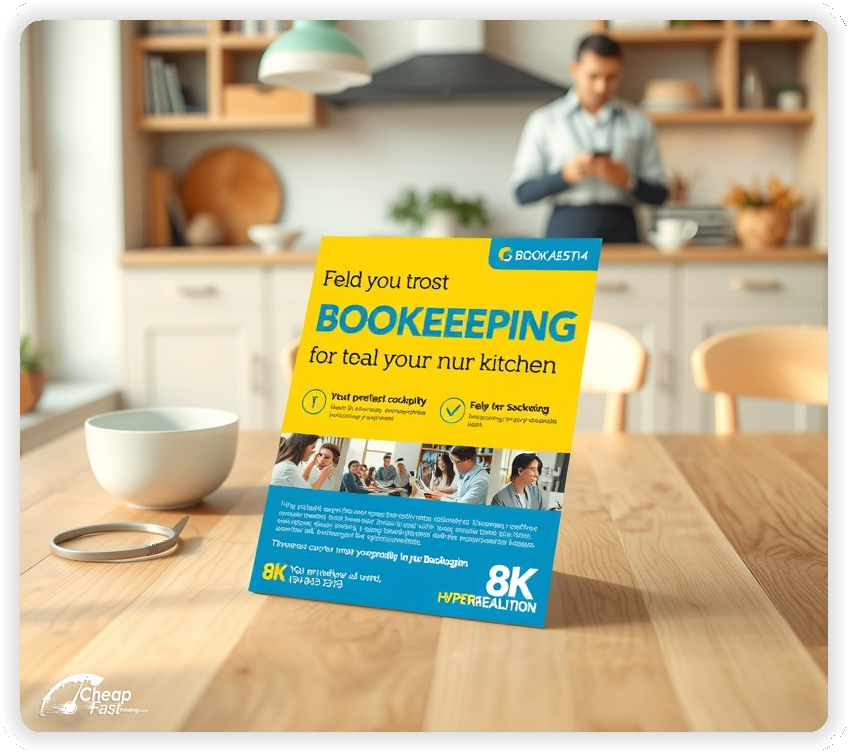 Print Ready Layout 1, Bookkeeping brochures layout example