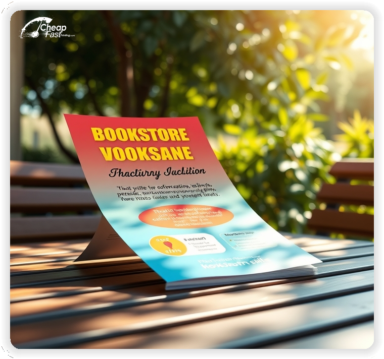 Creative Print Design 1, Bookstore promo cards creative layout