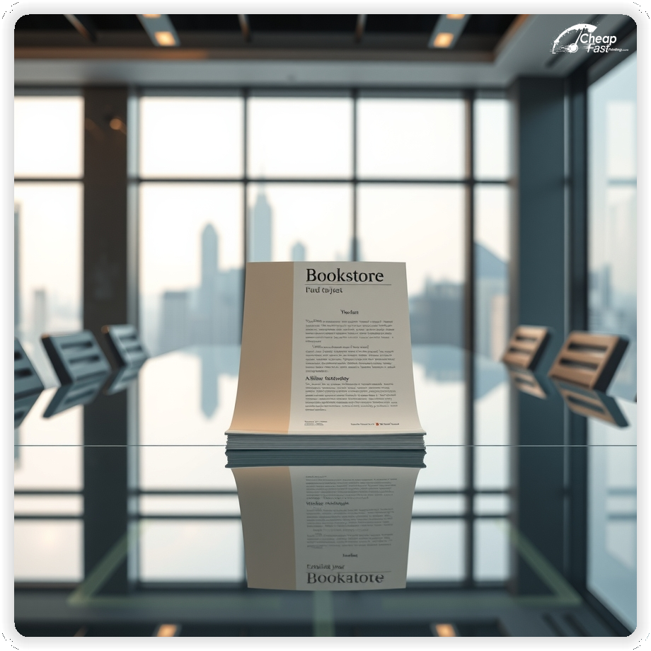 Marketing Handout Design 1, Bookstore pamphlets design example